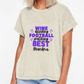 Wine Drinking Football Watching Best T-Shirt - Minimalist Print Men Women - T-Shirt, Sweatshirt, Hoodie