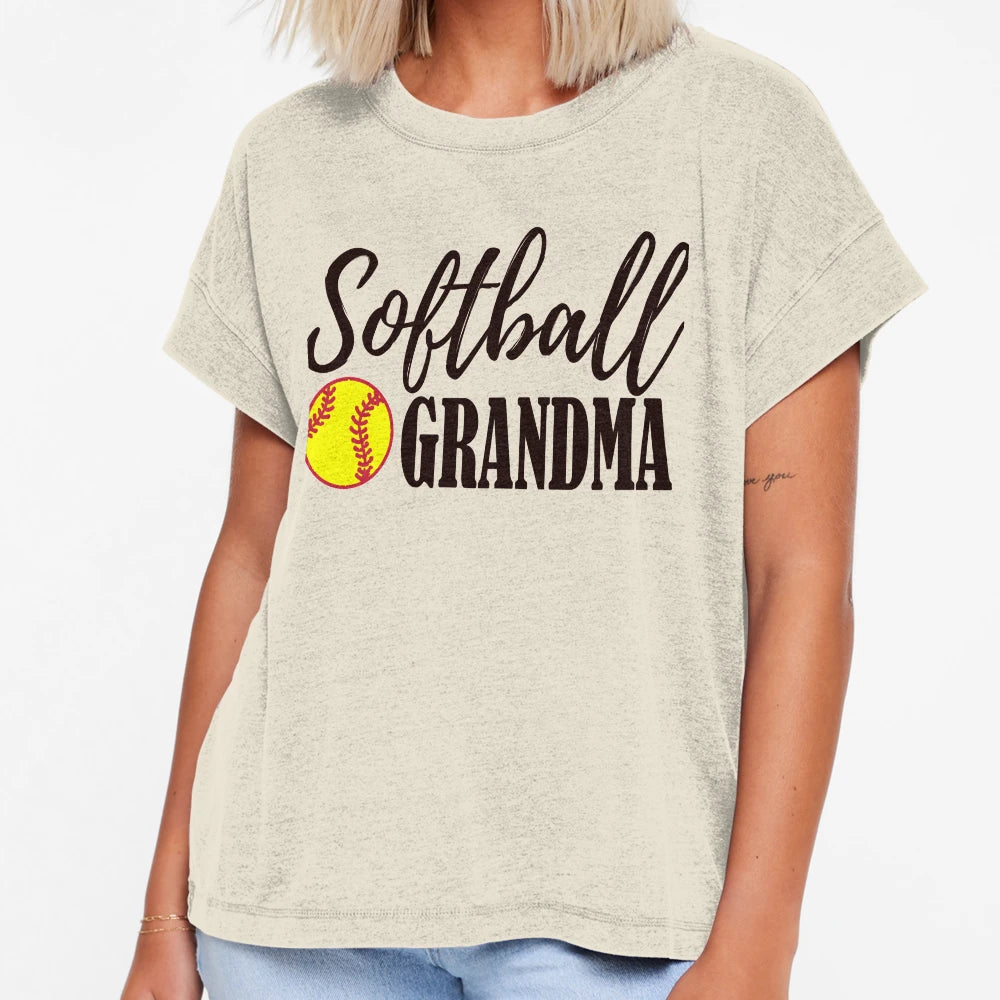 Softball Grandma T-Shirt - Aesthetic Graphic Unisex - T-Shirt, Sweatshirt, Hoodie