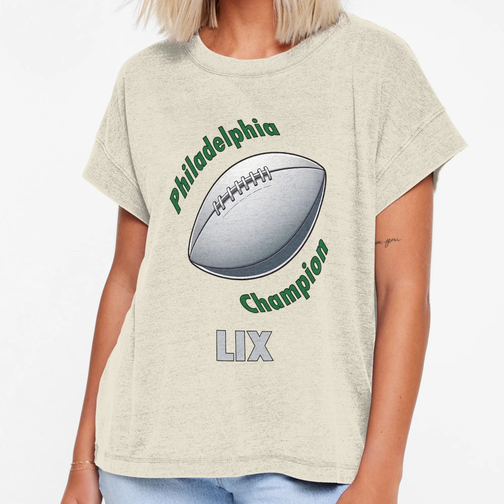 American Football Ball Text T-Shirt - Graphic Print for Adults - T-Shirt, Sweatshirt, Hoodie