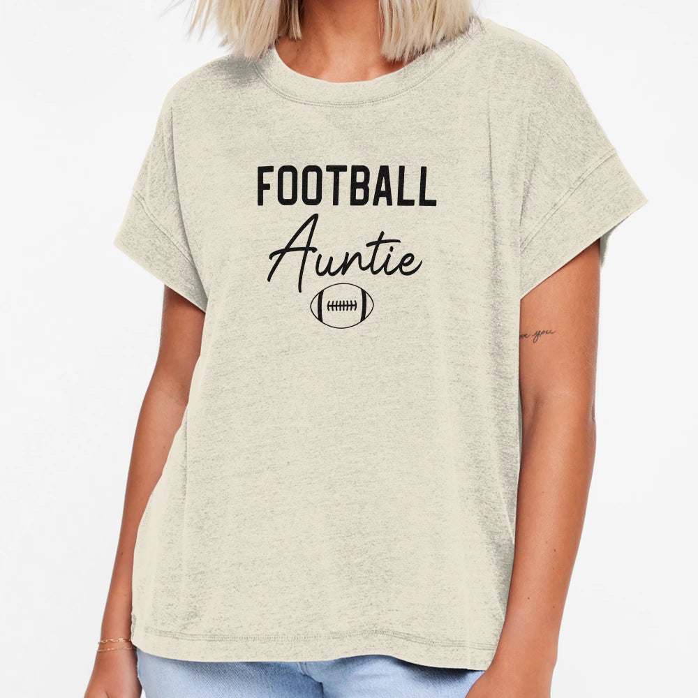Football Auntie Gift Football Auntie T-Shirt - Graphic Print Men Women - T-Shirt, Sweatshirt, Hoodie