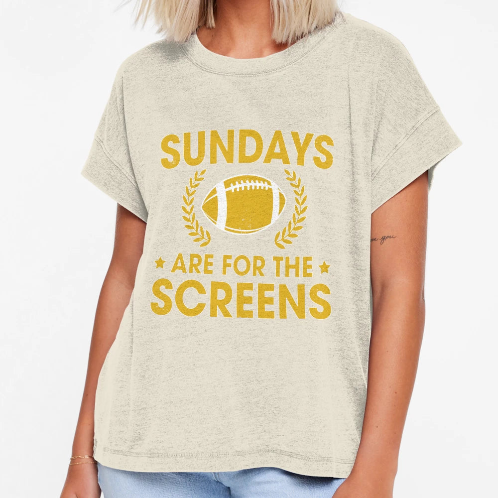 Funny Sundays Are Screens Fantasy T-Shirt - Graphic Print Men Women - T-Shirt, Sweatshirt, Hoodie