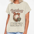 Baseball Aunt Leopard Baseball T-Shirt - Fun Novelty Design for Adults - T-Shirt, Sweatshirt, Hoodie