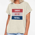 Sundays Are Football T-Shirt - Trendy Graphic for Adults - T-Shirt, Sweatshirt, Hoodie