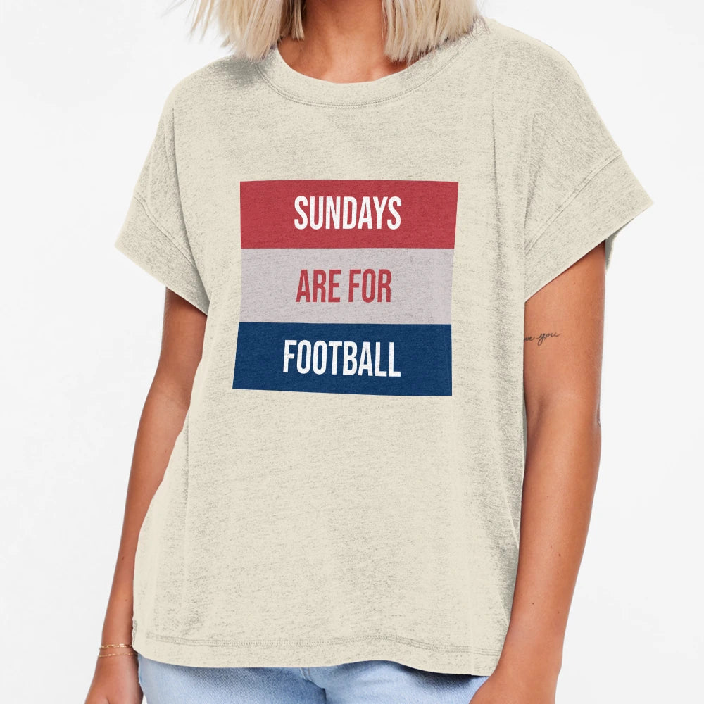 Sundays Are Football T-Shirt - Trendy Graphic for Adults - T-Shirt, Sweatshirt, Hoodie
