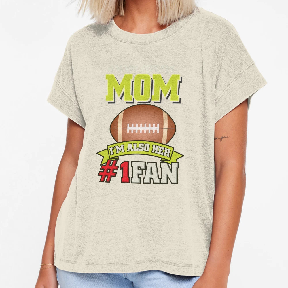 American Football Mom Gridiron T-Shirt - Casual Everyday Wear Men Women - T-Shirt, Sweatshirt, Hoodie