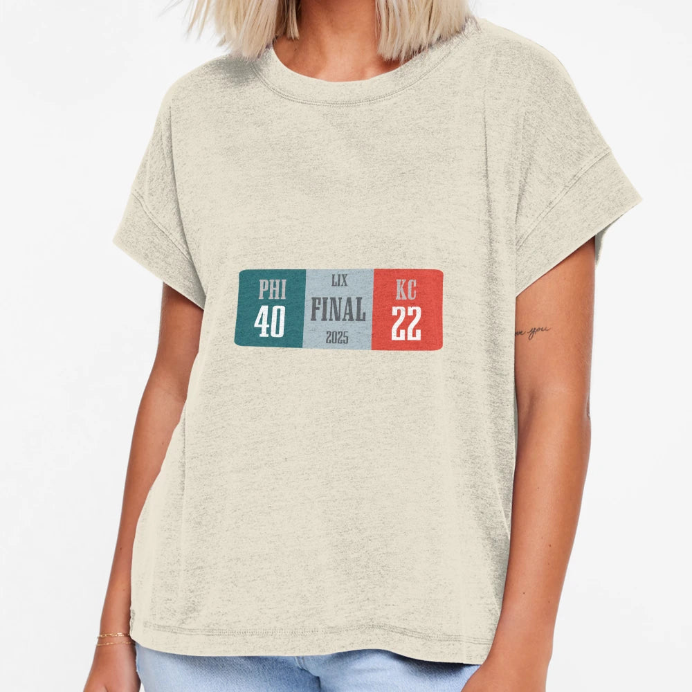 Final Score Super Bowl Lix T-Shirt - Custom Art Print Unisex - T-Shirt, Sweatshirt, Hoodie