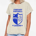 Fantasy Football Legend Blue T-Shirt - Casual Everyday Wear Unisex - T-Shirt, Sweatshirt, Hoodie