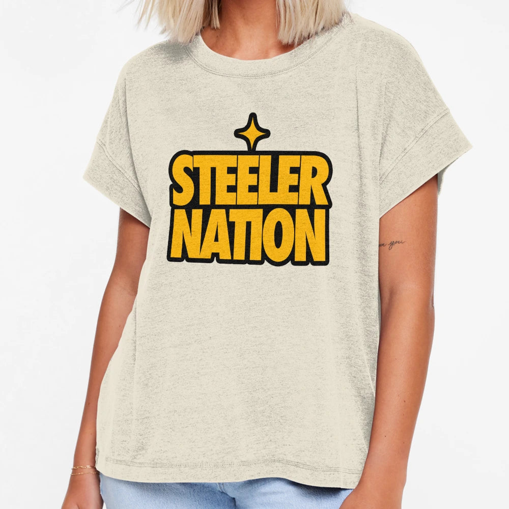 Steeler Nation Original T-Shirt - Casual Everyday Wear Men Women - T-Shirt, Sweatshirt, Hoodie