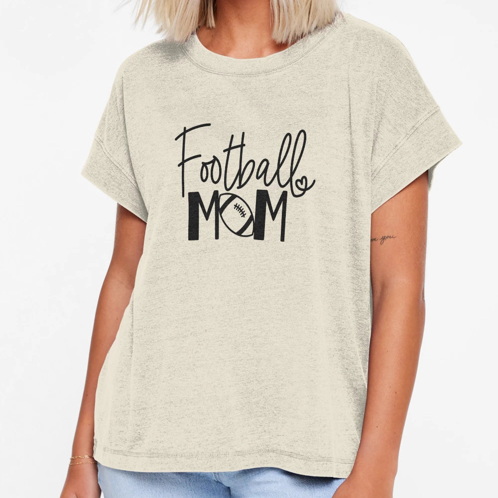 Football Mom T-Shirt - Minimalist Print Unisex - T-Shirt, Sweatshirt, Hoodie