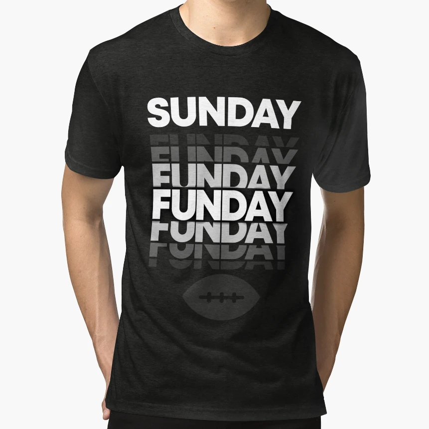 Sunday Funday Chicage Football T-Shirt - Fun Novelty Design Unisex - T-Shirt, Sweatshirt, Hoodie