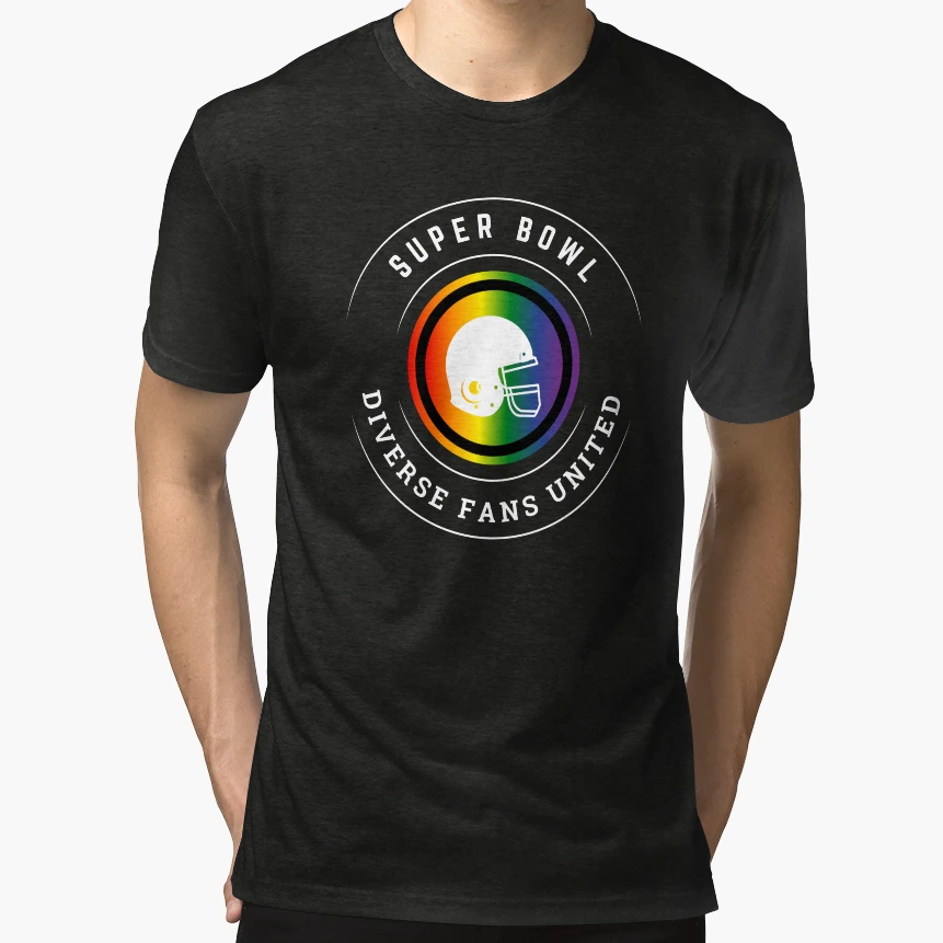 Lgbtq Super Bowl Super Bowl Diverse Fans T-Shirt - Unique Graphic Unisex - T-Shirt, Sweatshirt, Hoodie