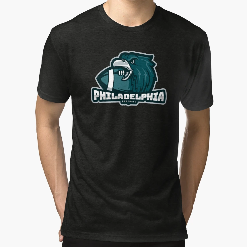 Philadelphia Football T-Shirt - Custom Art Print Men Women - T-Shirt, Sweatshirt, Hoodie