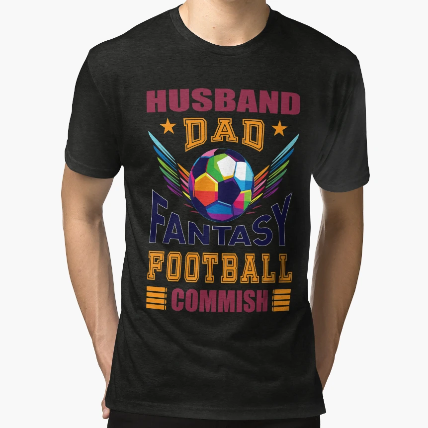 Husband Dad Fantasy Football Commish T-Shirt - Unique Graphic Unisex - T-Shirt, Sweatshirt, Hoodie