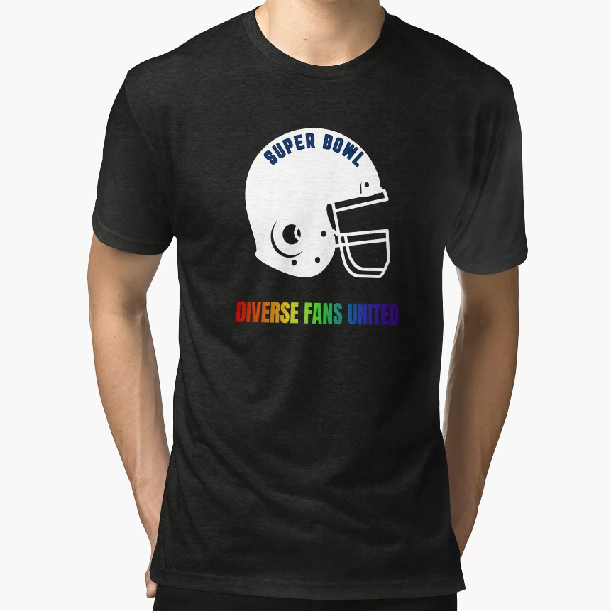 Lgbtq Super Bowl Super Bowl Diverse T-Shirt - Aesthetic Graphic Unisex - T-Shirt, Sweatshirt, Hoodie