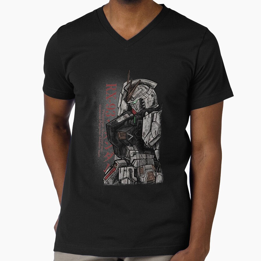 Rx 93 Nu Gundam by calscrafted - Adult & Kids T-Shirts, Sweatshirts & Hoodies apparel design preview 1
