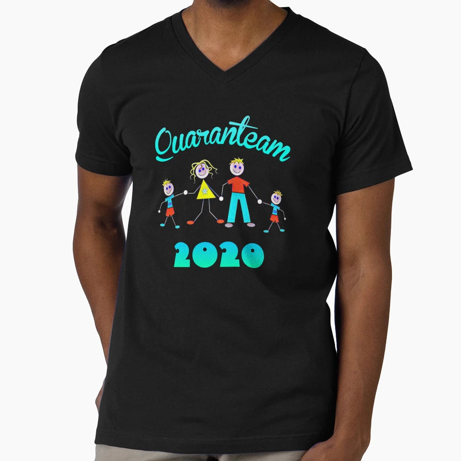 Quaranteam 2020 Comic Family T-Shirt - Unique Graphic Unisex - T-Shirt, Sweatshirt, Hoodie