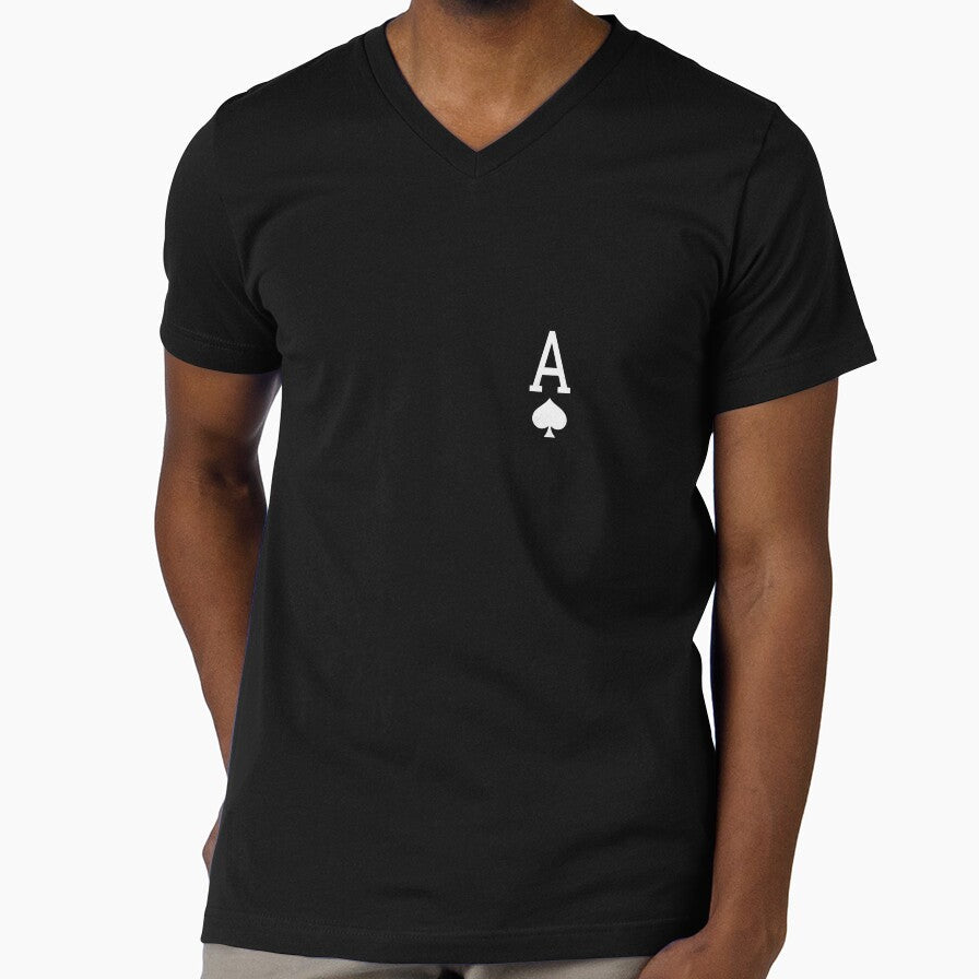 Black and White Ace of Spades card game by - Adult & Kids T-Shirts, Sweatshirts & Hoodies apparel design preview 1