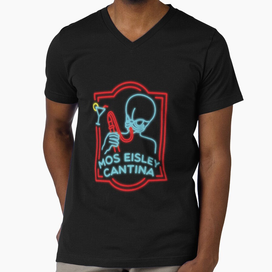 Mos Eisley Cantina Neon Bar Sign by OldDannyBrown - Adult & Kids T-Shirts, Sweatshirts & Hoodies apparel design preview 1