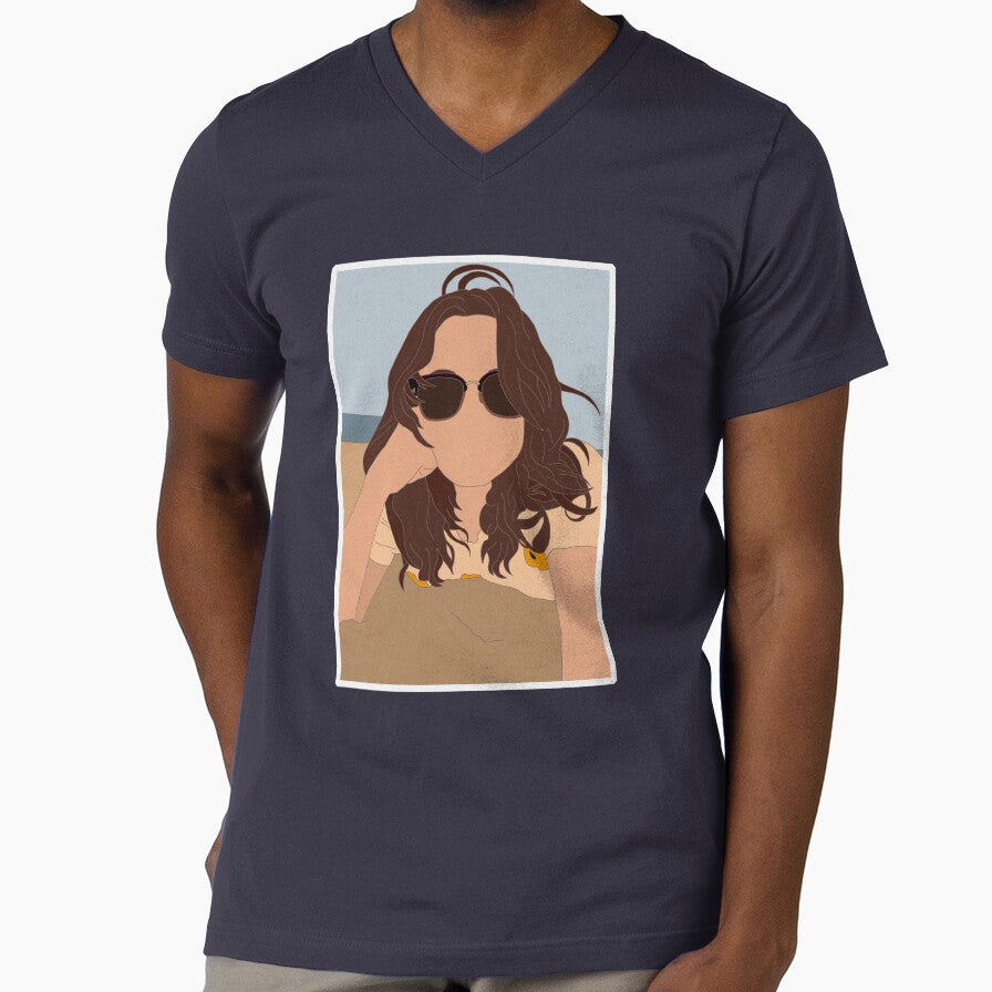 Mariska Hargitay Summer 2023 on the Beach by - Adult & Kids T-Shirts, Sweatshirts & Hoodies apparel design preview 1