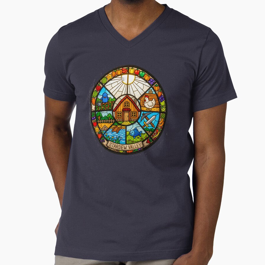 Stardew Valley Stained Glass Art by TorqueAndTone - Adult & Kids T-Shirts, Sweatshirts & Hoodies apparel design preview 1