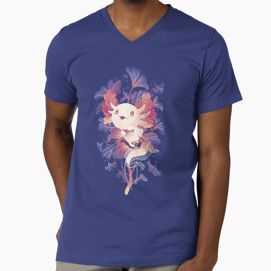 Little Axo Cute Underwater Salamander by Snouleaf - Adult & Kids T-Shirts, Sweatshirts & Hoodies apparel design preview 1