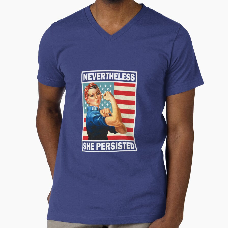 Nevertheless She Persisted Fitted by ErikBuchholz - Adult & Kids T-Shirts, Sweatshirts & Hoodies apparel design preview 1