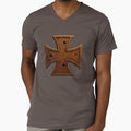 Rusted Iron Cross Historical Military Medal Design by - Adult & Kids T-Shirts, Sweatshirts & Hoodies apparel design preview 1