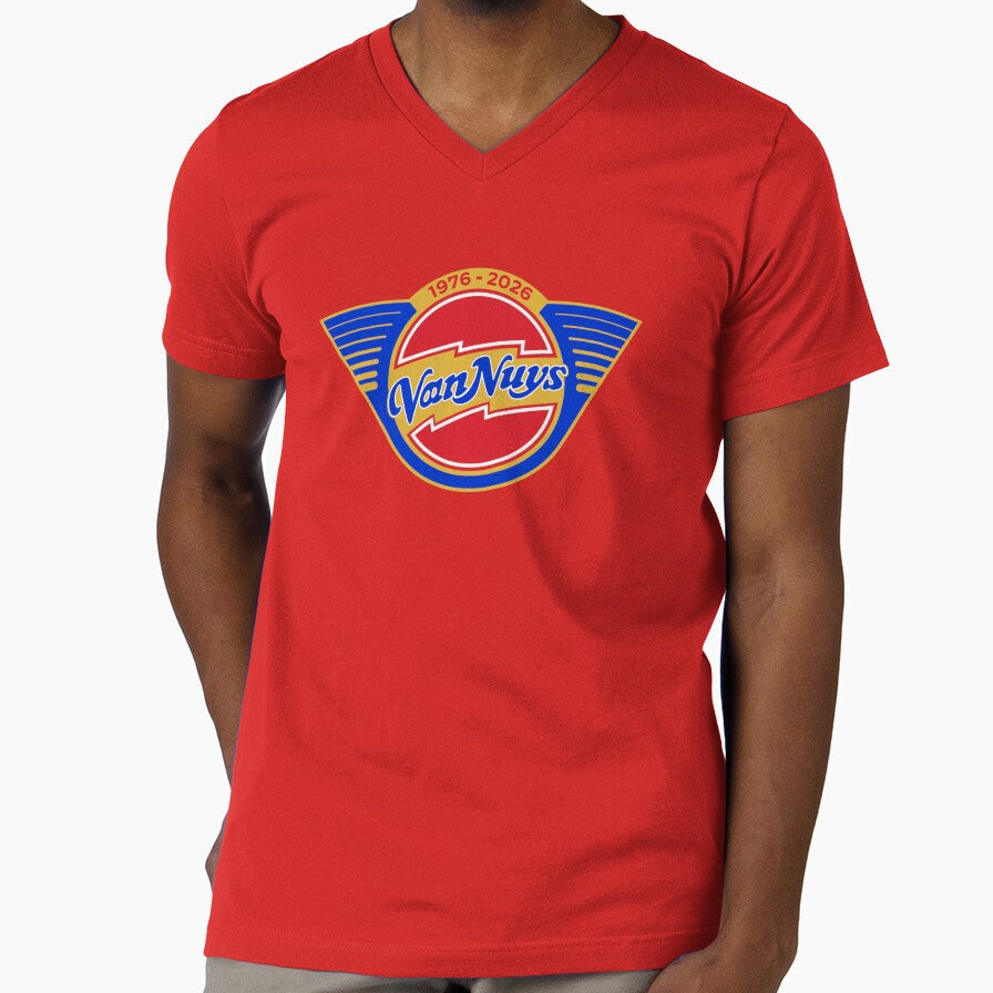 Van Nuys 1976-2026 by roboterkampf - Adult & Kids T-Shirts, Sweatshirts & Hoodies apparel design preview 1