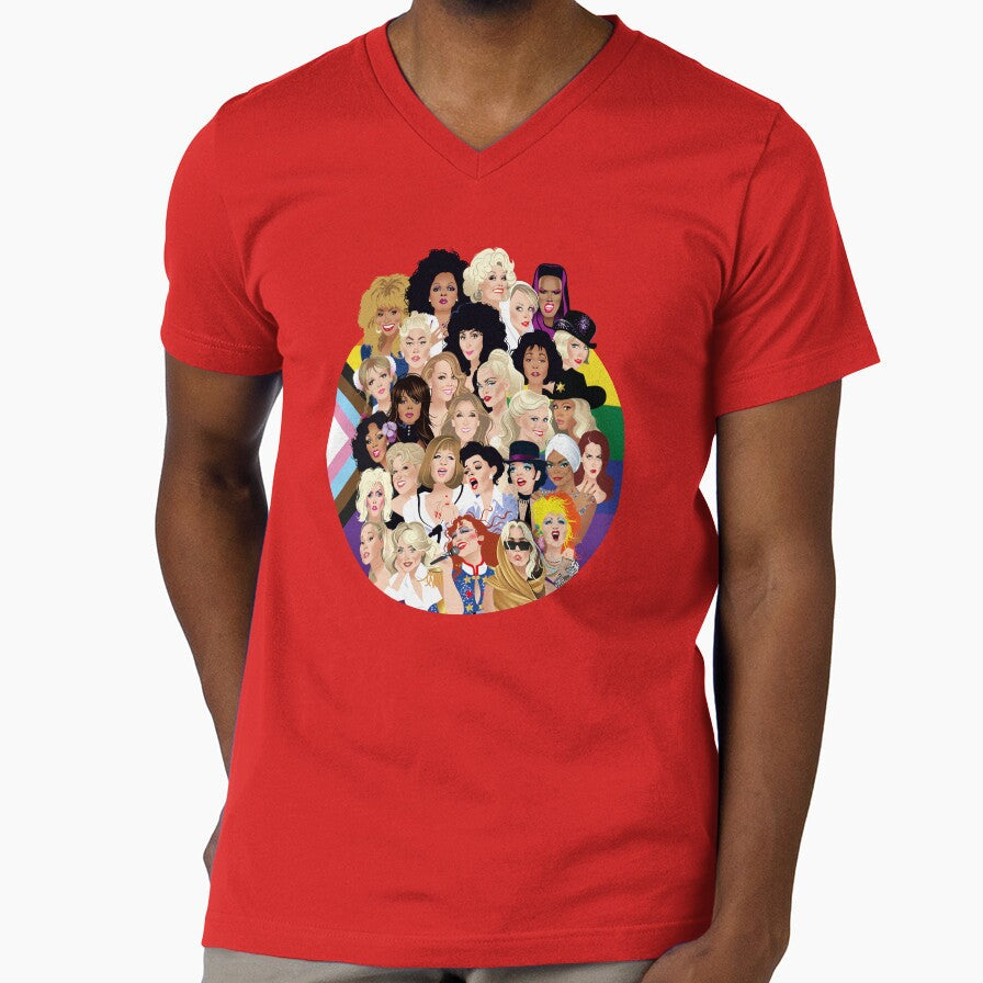 Pride Divas 2026 by AleMogolloArt - Adult & Kids T-Shirts, Sweatshirts & Hoodies apparel design preview 1