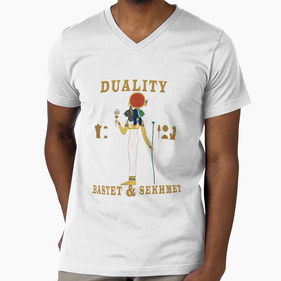 Duality BASTET SEKHMET Goddess of Ancient Egypt with - Adult & Kids T-Shirts, Sweatshirts & Hoodies apparel design preview 1