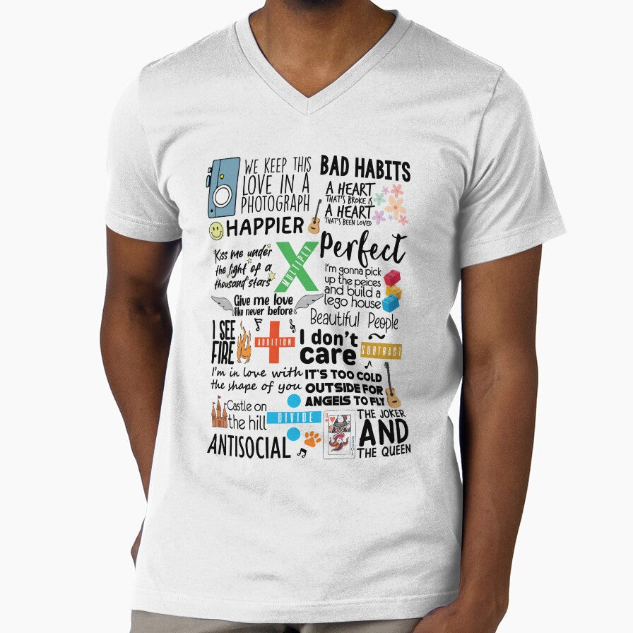Ed's Songbook by Fanverse Merchandise - Adult & Kids T-Shirts, Sweatshirts & Hoodies apparel design preview 1