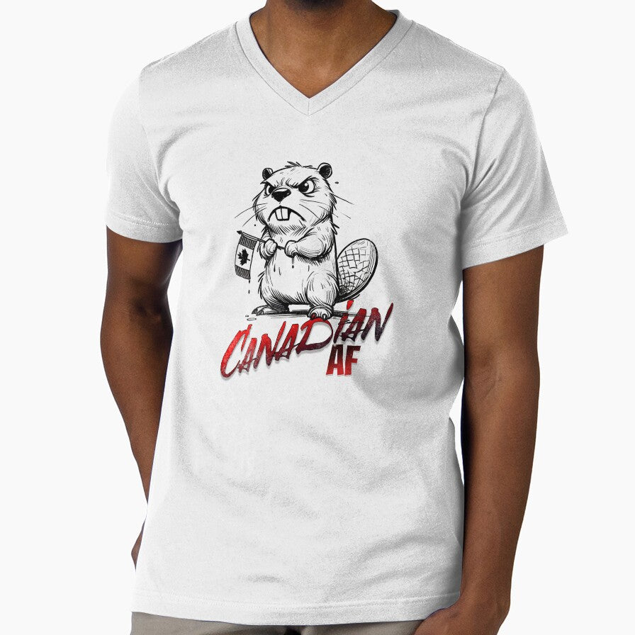 Canadian AF Angry Beaver by The-Open-Door - Adult & Kids T-Shirts, Sweatshirts & Hoodies apparel design preview 1