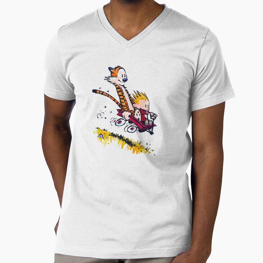 Calvin and hobbs Happ by MrXLabelee - Adult & Kids T-Shirts, Sweatshirts & Hoodies apparel design preview 1