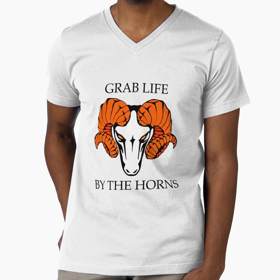Grab life by the horns Ms-bluesketches - Adult & Kids T-Shirts, Sweatshirts & Hoodies apparel design preview 1