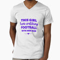 This Loves Watching Football Her Dad T-Shirt - Streetwear Style for Adults - T-Shirt, Sweatshirt, Hoodie