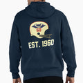 Patriots Est 1960 Distressed Hoodie - Minimalist Print for Adults - T-Shirt, Sweatshirt, Hoodie