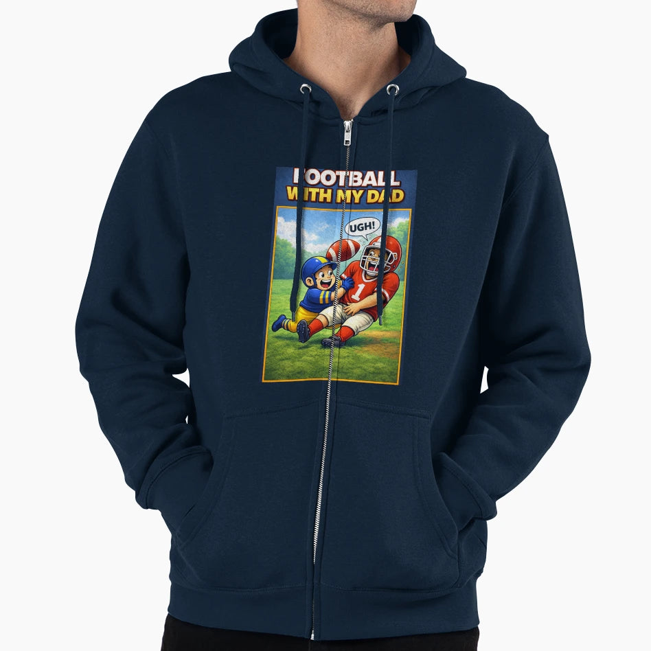 Football My Dad Funny Football T-Shirt - Casual Everyday Wear Men Women - T-Shirt, Sweatshirt, Hoodie