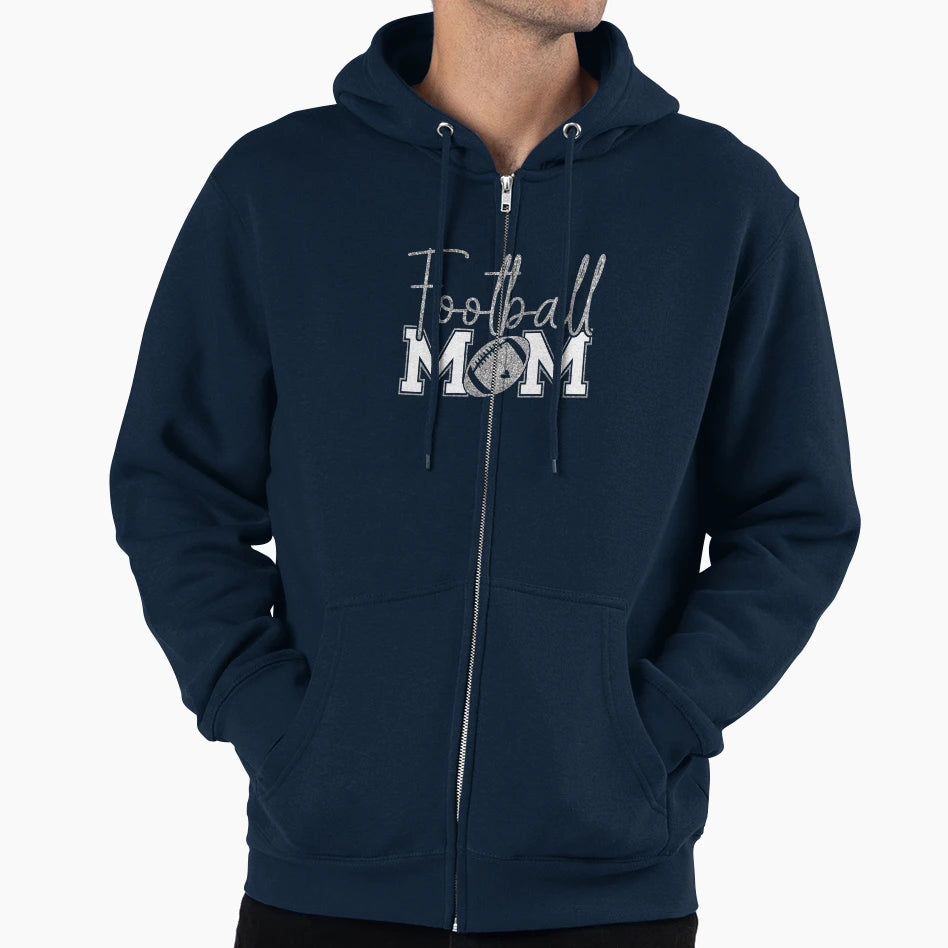 Football Mom Game Day Gift Funny Hoodie - Custom Art Print Men Women - T-Shirt, Sweatshirt, Hoodie