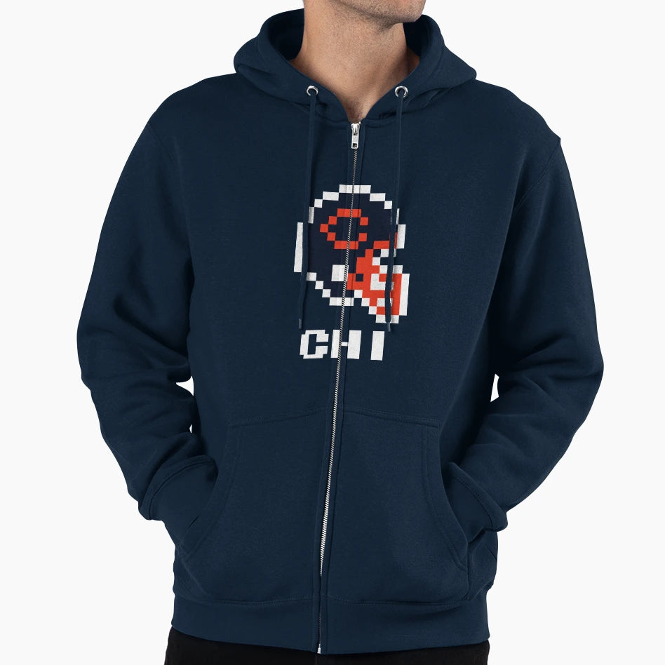Chicago Bears Tecmo Super Bowl Football Hoodie - Trendy Graphic Unisex - T-Shirt, Sweatshirt, Hoodie
