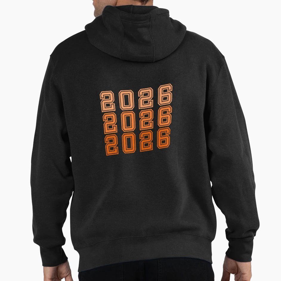 2026 Orange Hoodie - Casual Everyday Wear for Adults - T-Shirt, Sweatshirt, Hoodie