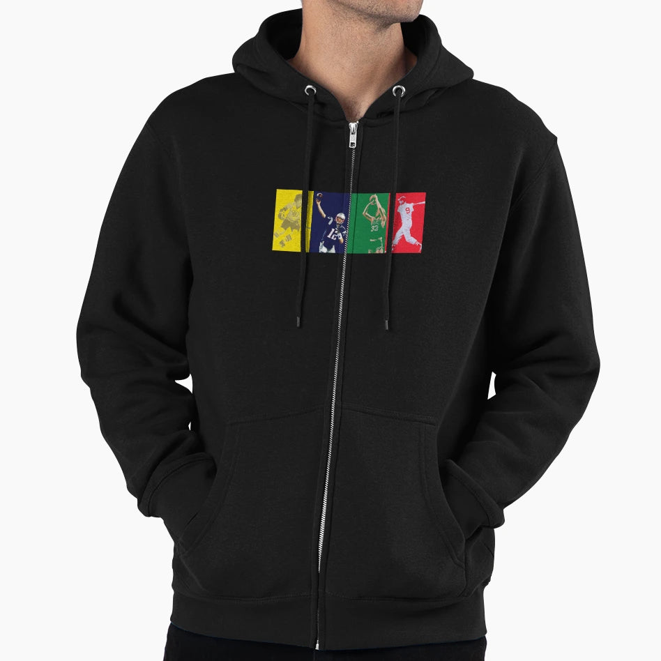 Boston Mount Rushmore Hoodie - Casual Everyday Wear Unisex - T-Shirt, Sweatshirt, Hoodie