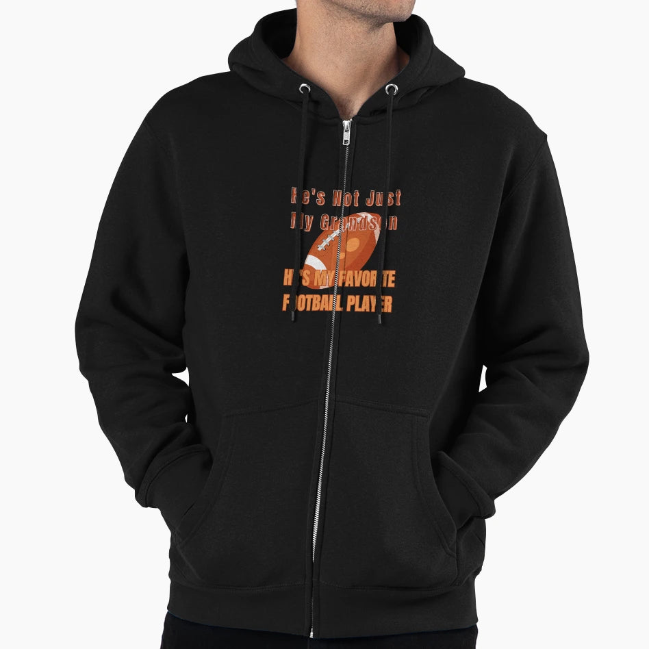 Hes Not Just My Grandson Hes My Hoodie - Minimalist Print for Adults - T-Shirt, Sweatshirt, Hoodie