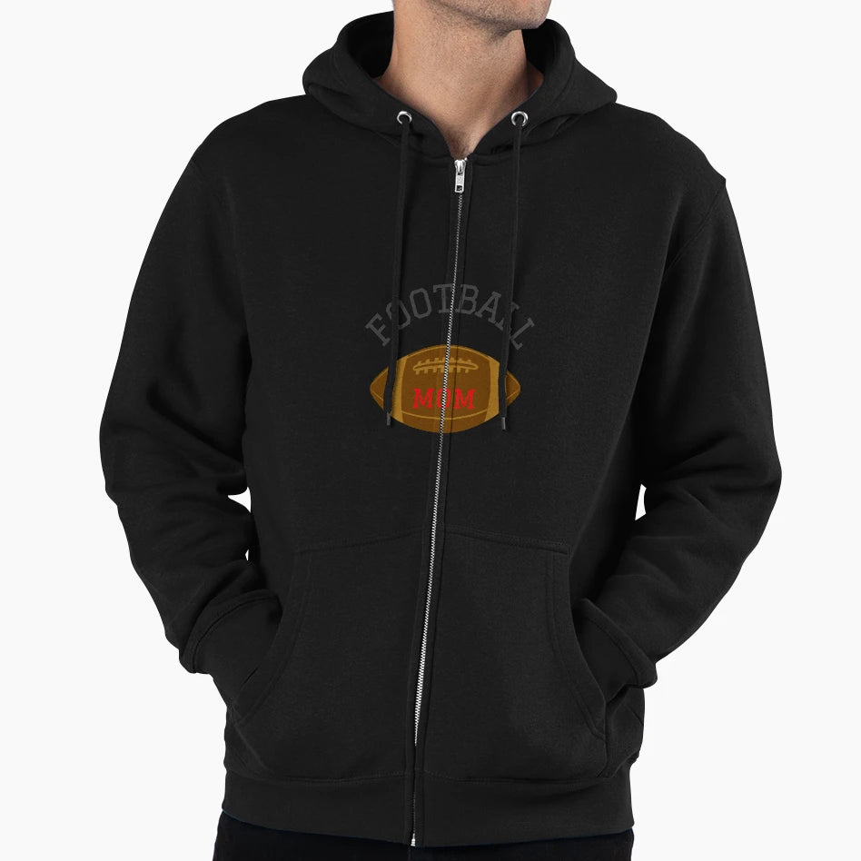 Football Mom Hoodie - Custom Art Print for Adults - T-Shirt, Sweatshirt, Hoodie