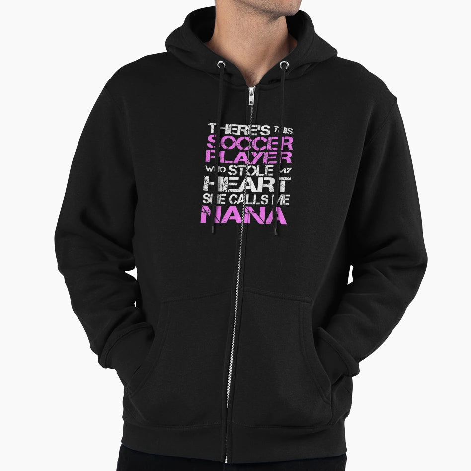 Soccer Player Stole My Heart She Calls Me Hoodie - Trendy Graphic Unisex - T-Shirt, Sweatshirt, Hoodie