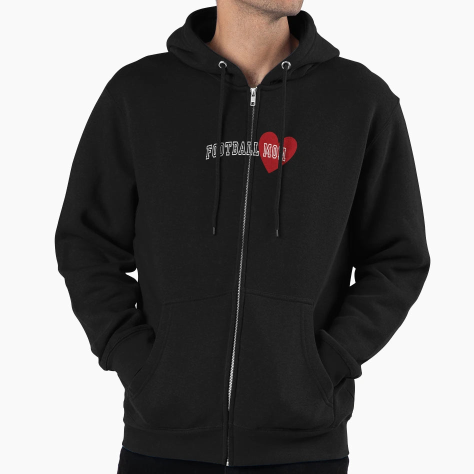 Football Mom Hoodie - Fun Novelty Design Men Women - T-Shirt, Sweatshirt, Hoodie