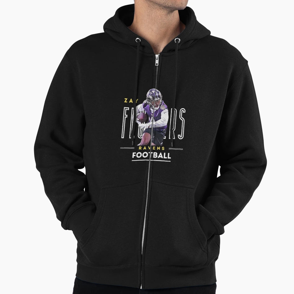 Zay Flowers Ravens T-Shirt - Graphic Print for Adults - T-Shirt, Sweatshirt, Hoodie