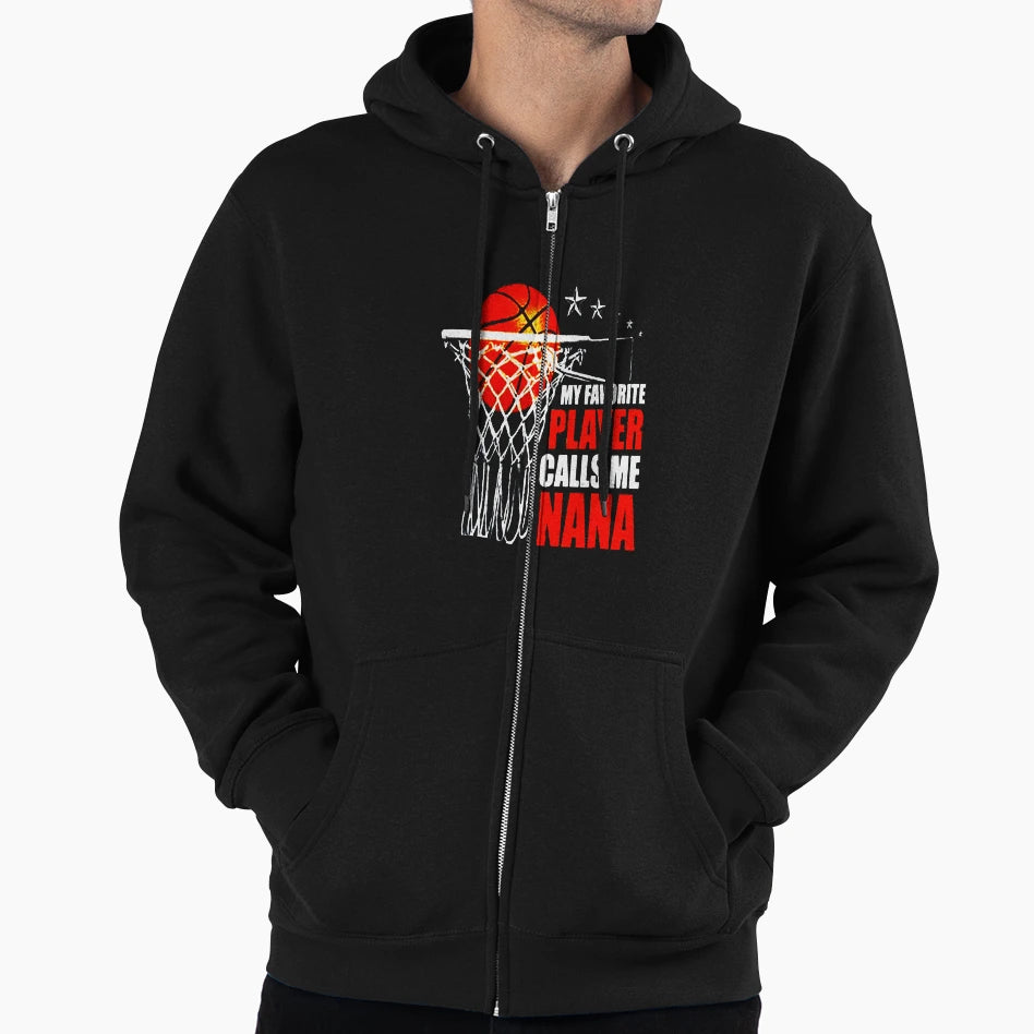 My Favorite Player Calls Me Nana Hoodie - Trendy Graphic for Adults - T-Shirt, Sweatshirt, Hoodie