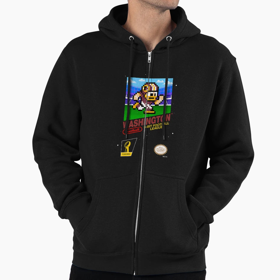 Washington Commanders 8 Bit Videogames Hoodie - Custom Art Print Unisex - T-Shirt, Sweatshirt, Hoodie