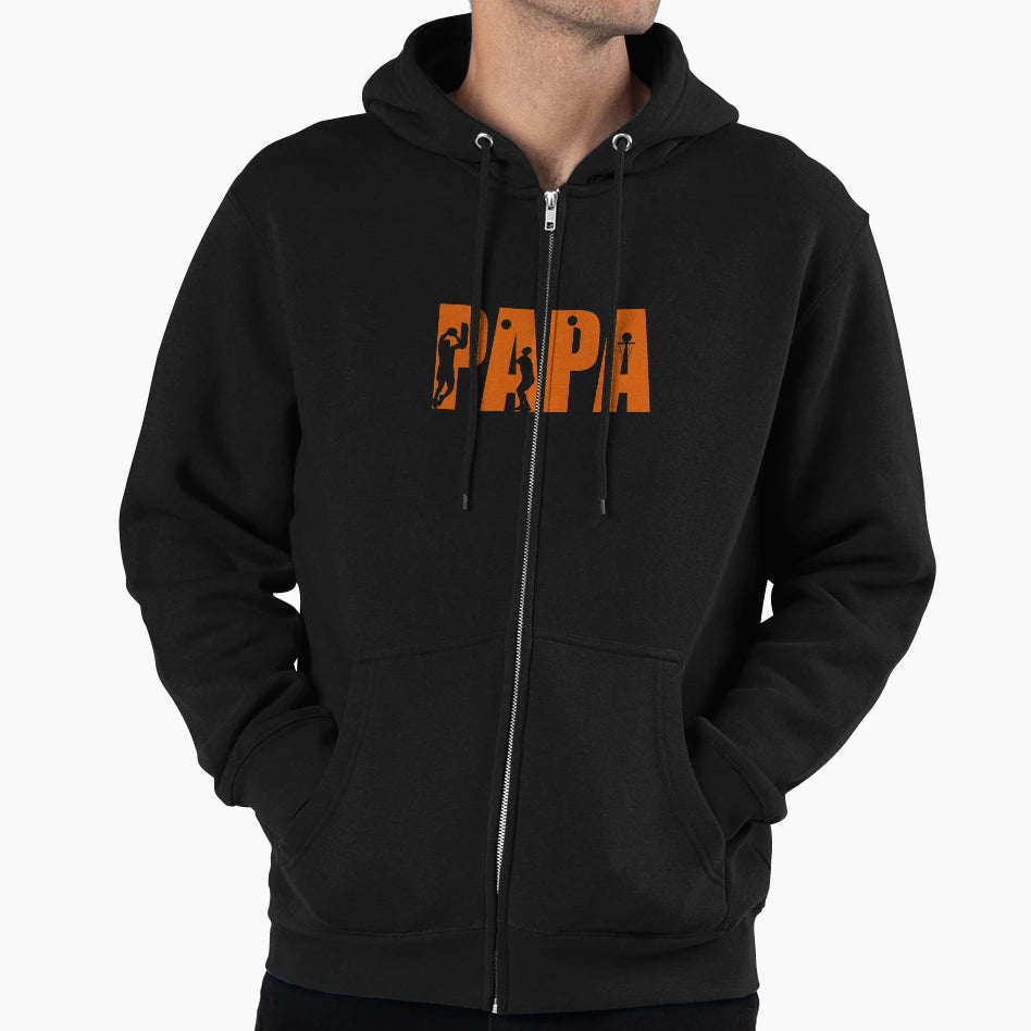 Papa Like Basketball Hoodie - Minimalist Print Men Women - T-Shirt, Sweatshirt, Hoodie