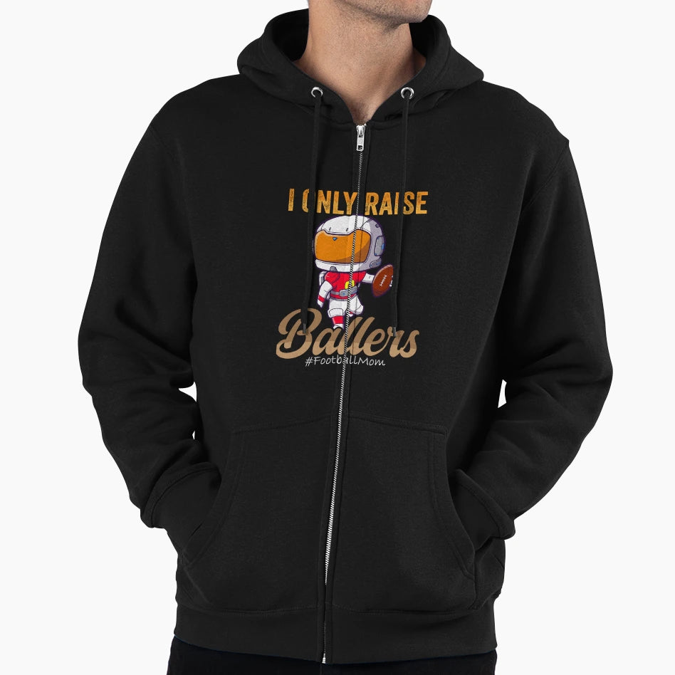 I Only Raise Ballers Basketball 1 Png Hoodie - Graphic Print Men Women - T-Shirt, Sweatshirt, Hoodie